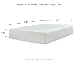 Ashley Chime mattress side view with support layers
